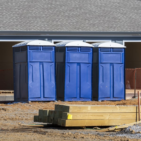 are there any restrictions on where i can place the portable toilets during my rental period in Gibbsboro